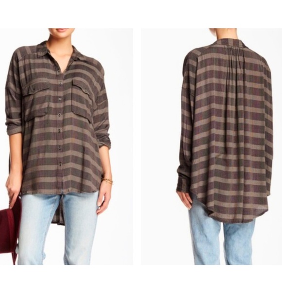 Free People Tops - FREE PEOPLE Fawn Over You Button Down